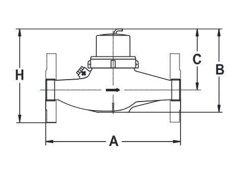 Resol V40 Volumenmessteil 1,5 m³ bis 15,0 m³ Durchflussmesser Wasserzähler