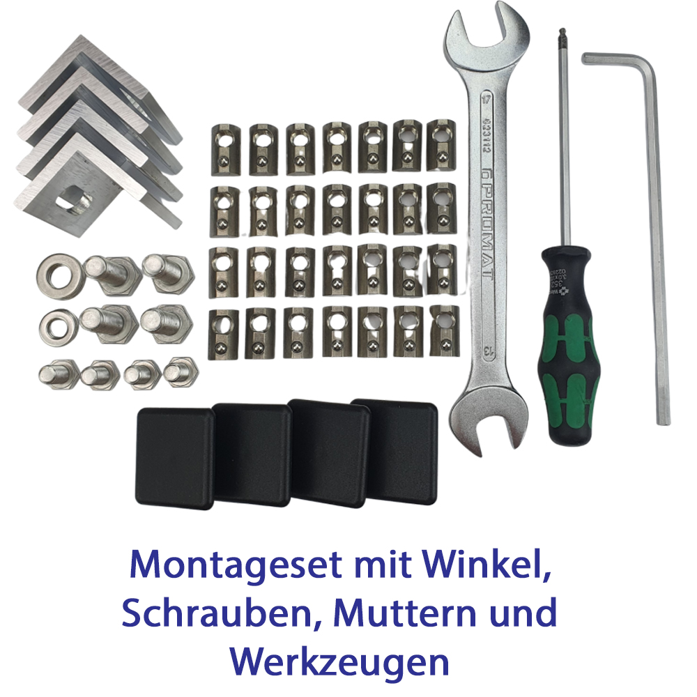 STI Wechselrichterunterstand Größe L aus Aluminium – Profi-Wetterschutz für PV-Wechselrichter & Batteriespeicher, belüftet, individualisierbar