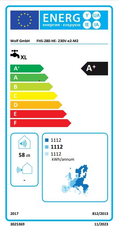 Wolf Warmwasser-Wärmepumpe FHS-280-HE (R134a)