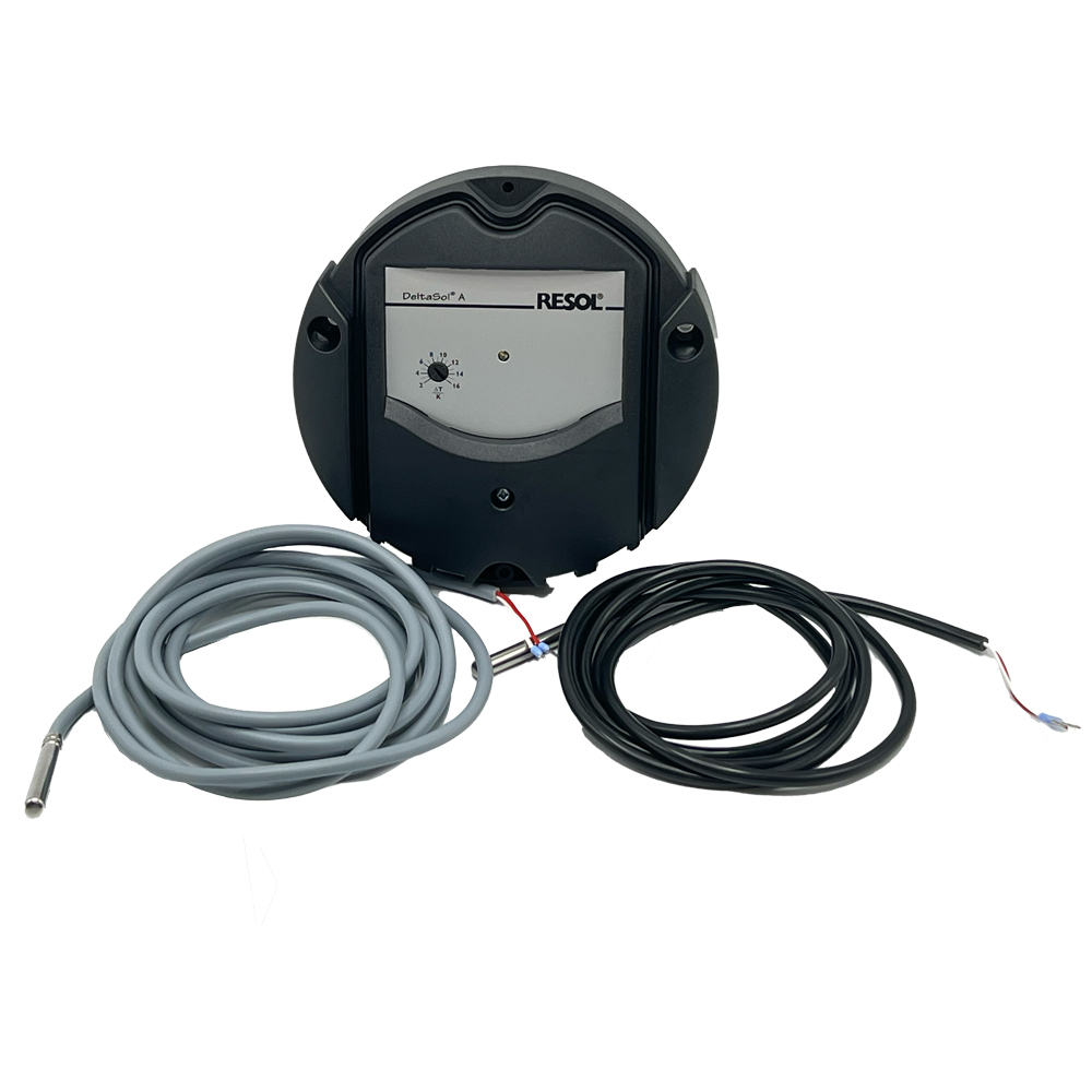 11522130_04 Solarsteuerung Resol DeltaSol A (inkl. 2 PT1000 Fühlern - 1 x FKP6 - 1 x FRP6) - Komplettpaket