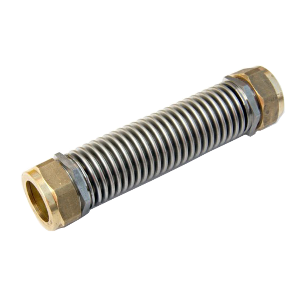 4605_01 Kompensator Kollektorkopplung Kollektorverbinder 22x22mm Klemmringverschraubung Kollektorverbinder