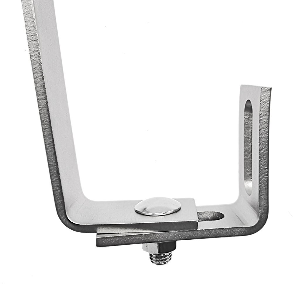 4600-004 Dachhaken Edelstahl 3-fach verstellbar für Dachsteine, Dachziegel und Dachpfannen