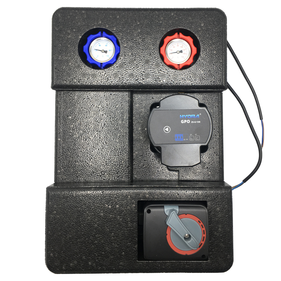 Sunex-PumpeGPOS-g Pumpengruppe Heizkreisset mit Drei-Wege-Mischer und Stellmotor DN20