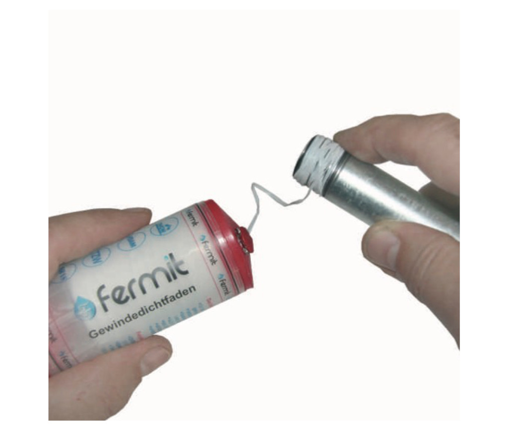 9111986-02wzgRhUw8PyQn2 Teflon Gewindedichtfaden – 150 m PTFE Spule - Dichtfaden für Gas, Wasser, Heizung & Chemie - DVGW