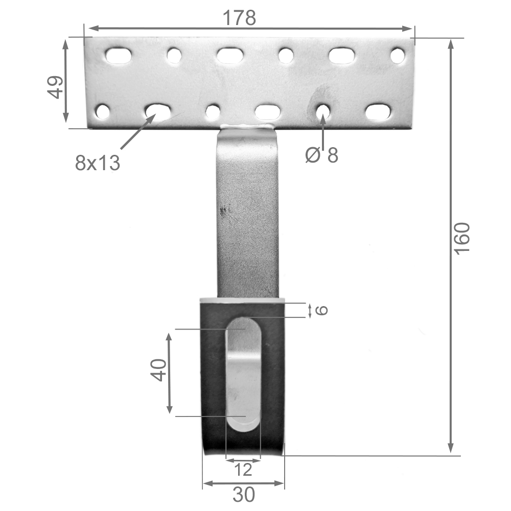 Dachhaken für Dachsteine, Dachziegel, Dachpfannen - 20 Stück