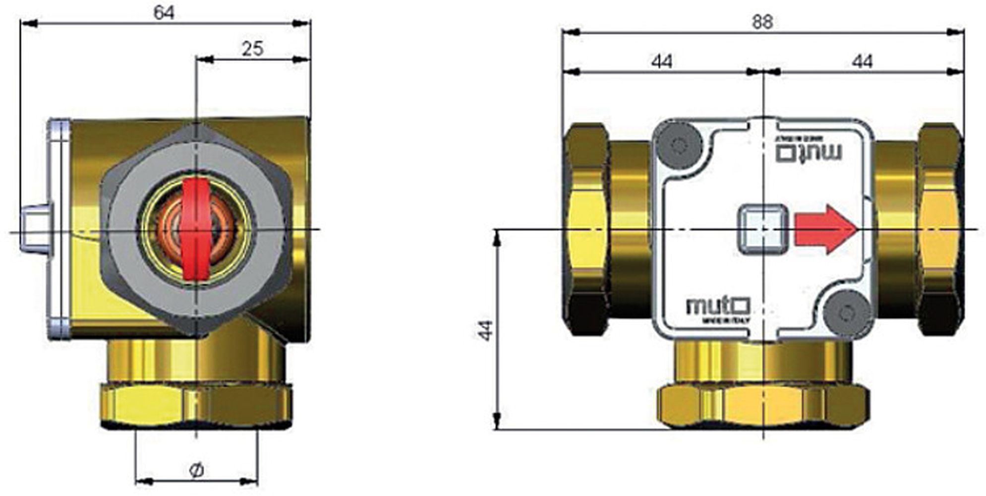 Thermisches Ladeventil TM 3000 45°C - 1 1/4"