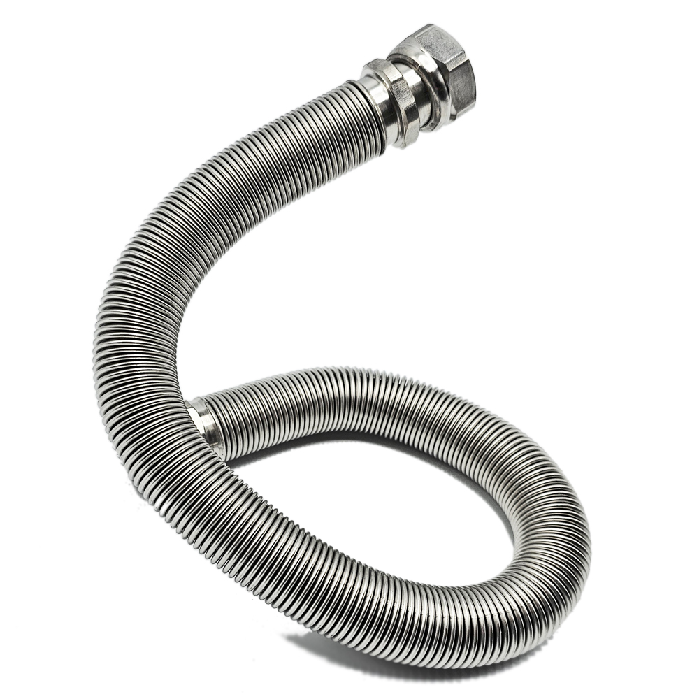 Ayvaz-IG-IG-02 Edelstahlwellrohr ausziehbar IG/IG 3/4“ - 220-420 mm Solarleitung Flexschlauch