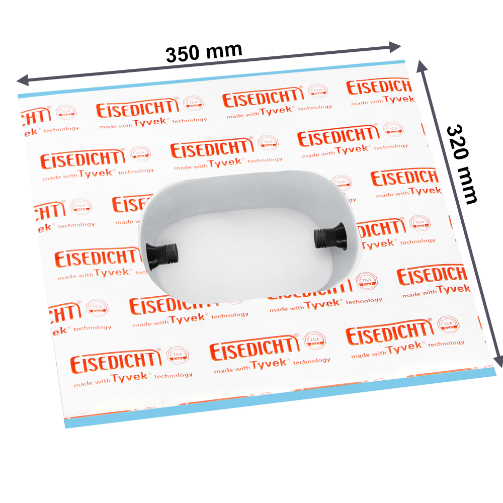 SD0002-02 Luftdichtmanschette SteckdosenDicht für 2er Unterputz Elektro Dosen Elektroinstallation