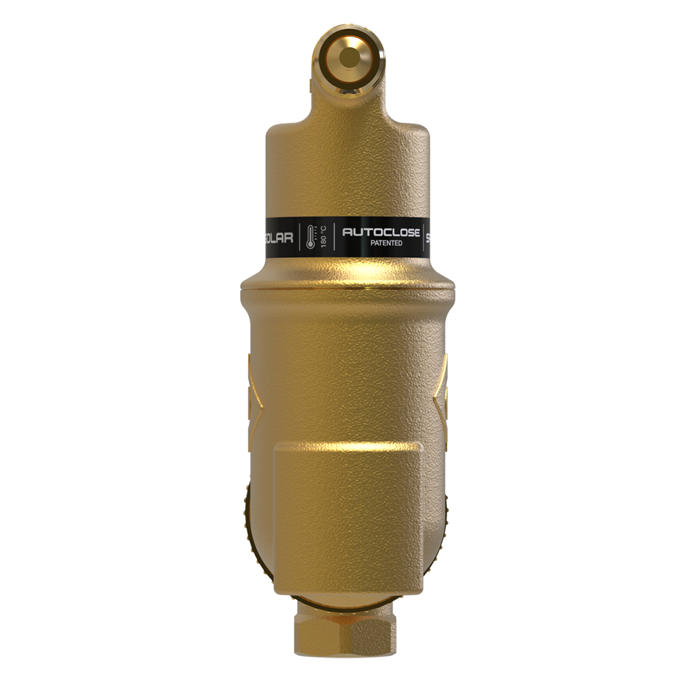 3/4 Zoll AUTOCLOSE-LUFTABSCHEIDER - Universal - SpiroVent Solar bis 180° 3/4 Zoll AUTOCLOSE-LUFTABSCHEIDER - Universal - SpiroVent Solar bis 180°