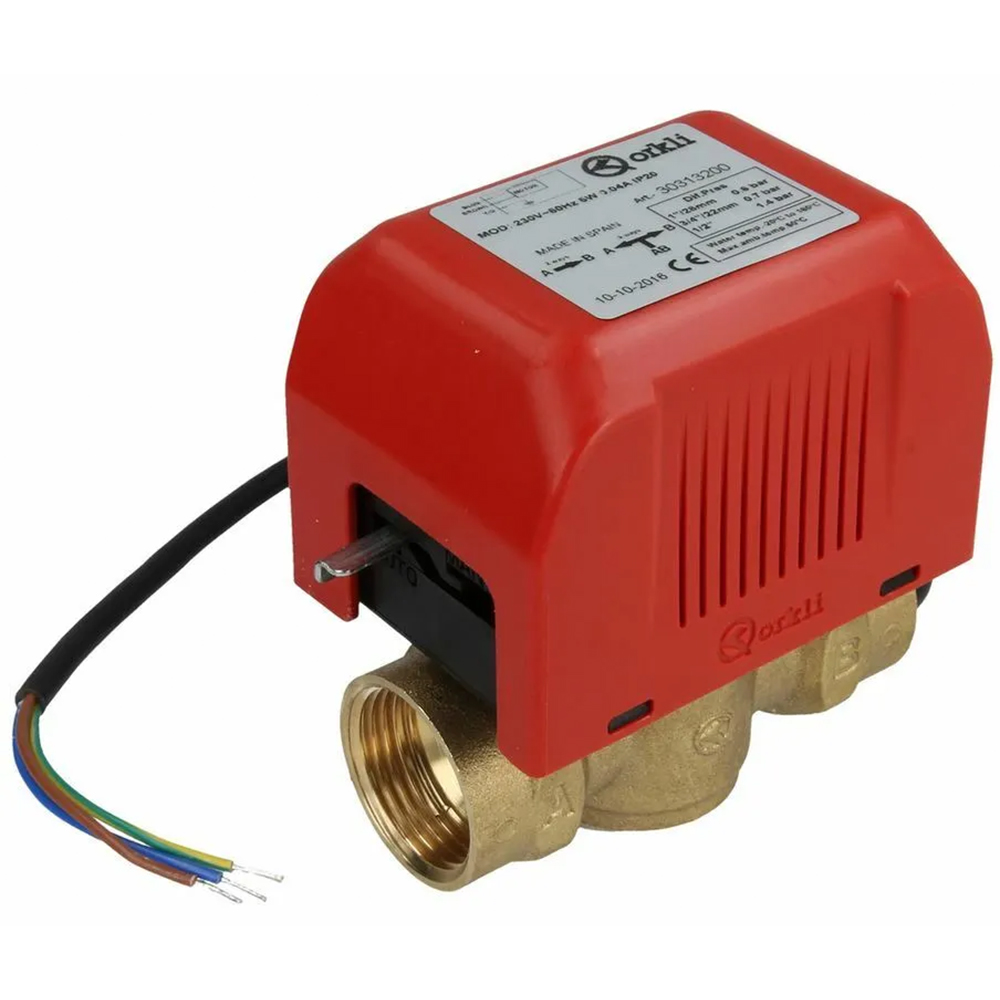 Orkli Zwei-Wege-Zonenventil 1/2" bis 1" IG / AG mit Motor Umschaltventil Zweiwegeventil Orkli Zwei-Wege-Zonenventil 1/2" bis 1" IG / AG mit Motor Umschaltventil Zweiwegeventil