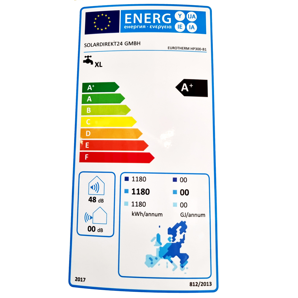 Eurotherm HP300–B1 Brauchwasserwärmepumpe Warmwasser-Wärmepumpe