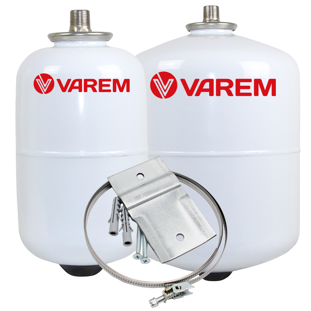 5 L - 40 L Varem Heizungs-Ausdehnungsgefäß Extravarem LC CE + Wandhalterung 5 L - 40 L Varem Heizungs-Ausdehnungsgefäß Extravarem LC CE + Wandhalterung
