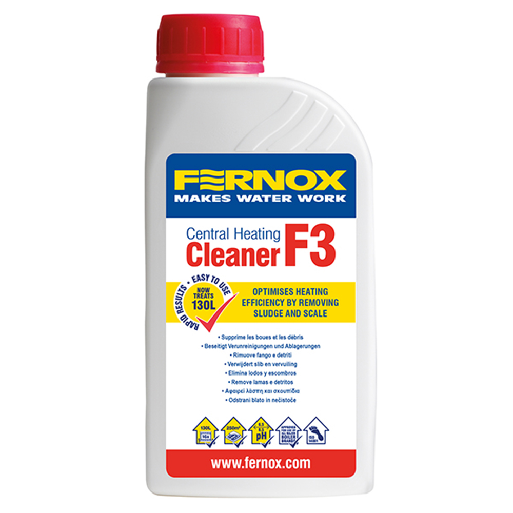Fernox Cleaner F3 Konzentrat 500 ml konzentrierter Universalreiniger für Zentralheizungssysteme