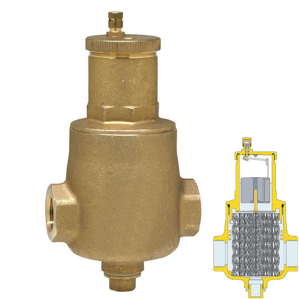 9060145-04 Caleffi Luftabscheider DISCAL 3/4“ Entlüfter Mikroblasen vertikal