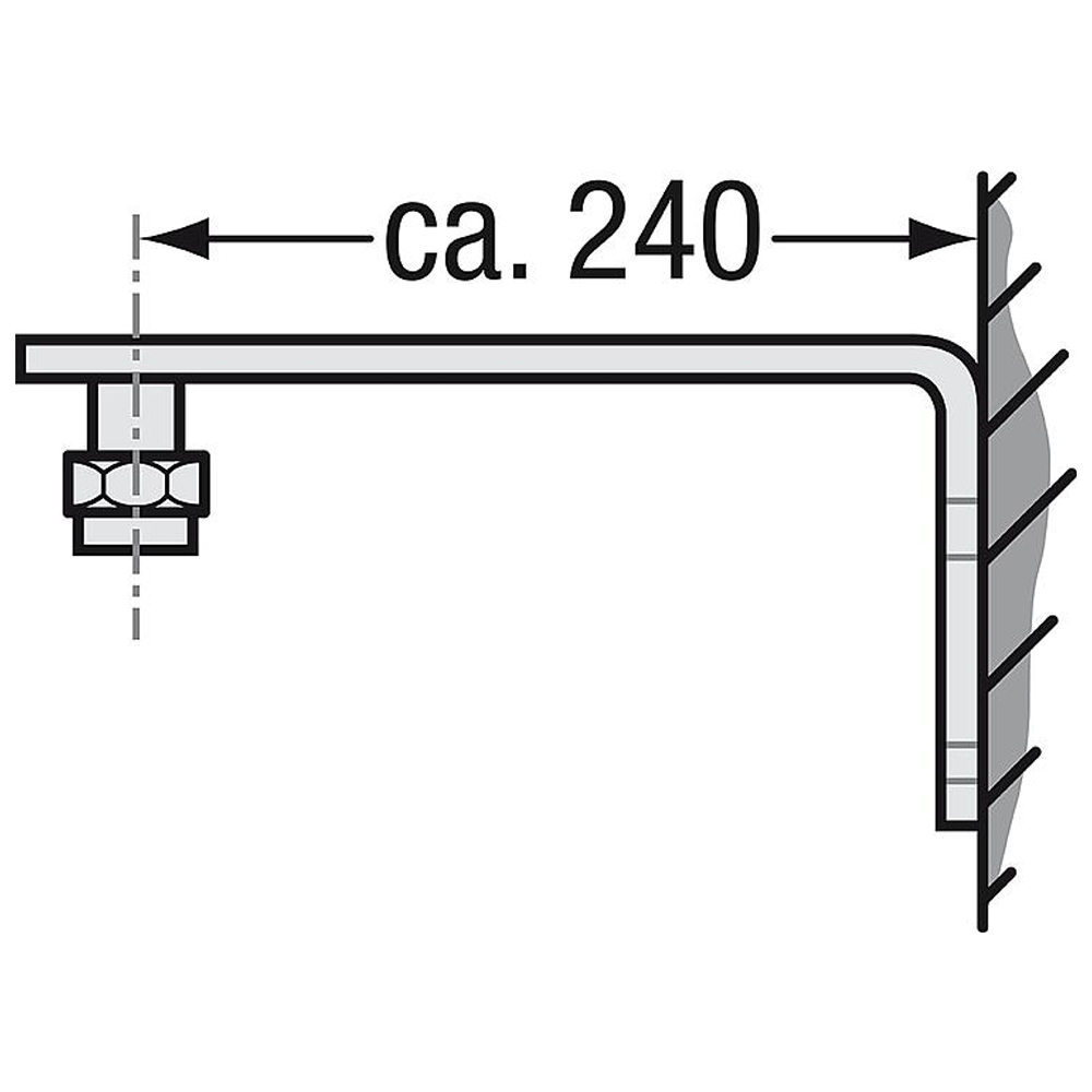 3810-03 Wandhalterung für Ausdehnungsgefäße bis 40 Liter inkl. Doppelrückflußverhinderer