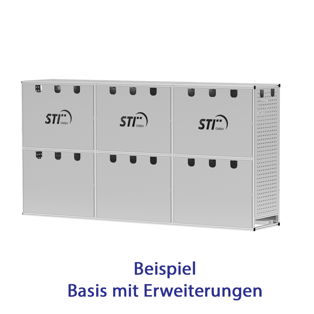 Erweiterung für STI Wechselrichterunterstand Größe XL aus Aluminium – Profi-Wetterschutz für PV-Wechselrichter & Batteriespeicher