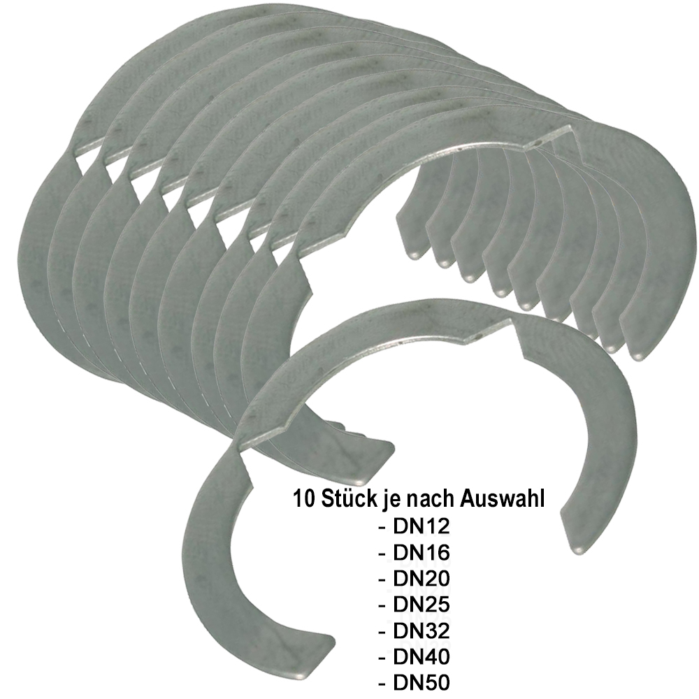 10 Stück Segmentringe Wellrohr Einlegering DN16 DN20 DN25 DN32 DN40 DN50