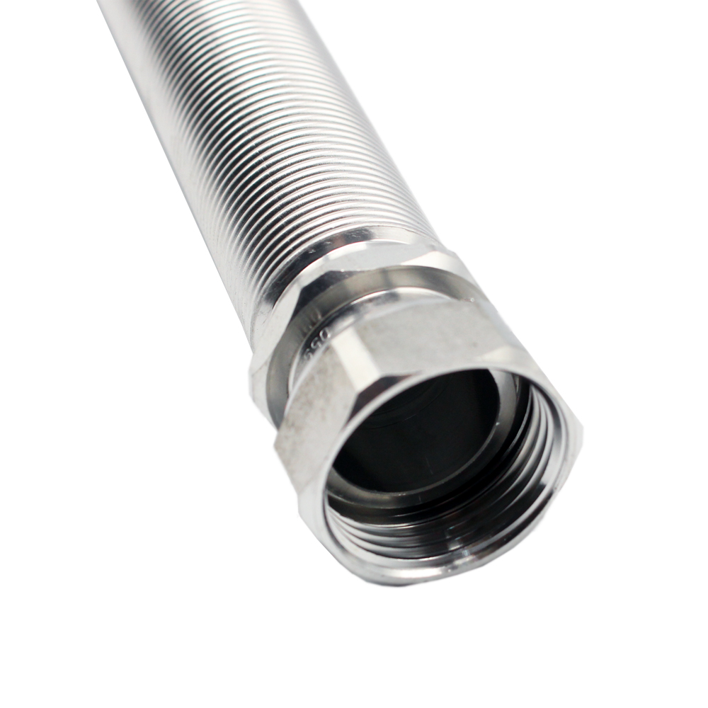 059-02 Wellrohr ausziehbar IG/IG 75-130 mm 1/2" 3/4" 1" Edelstahl Solarrohr