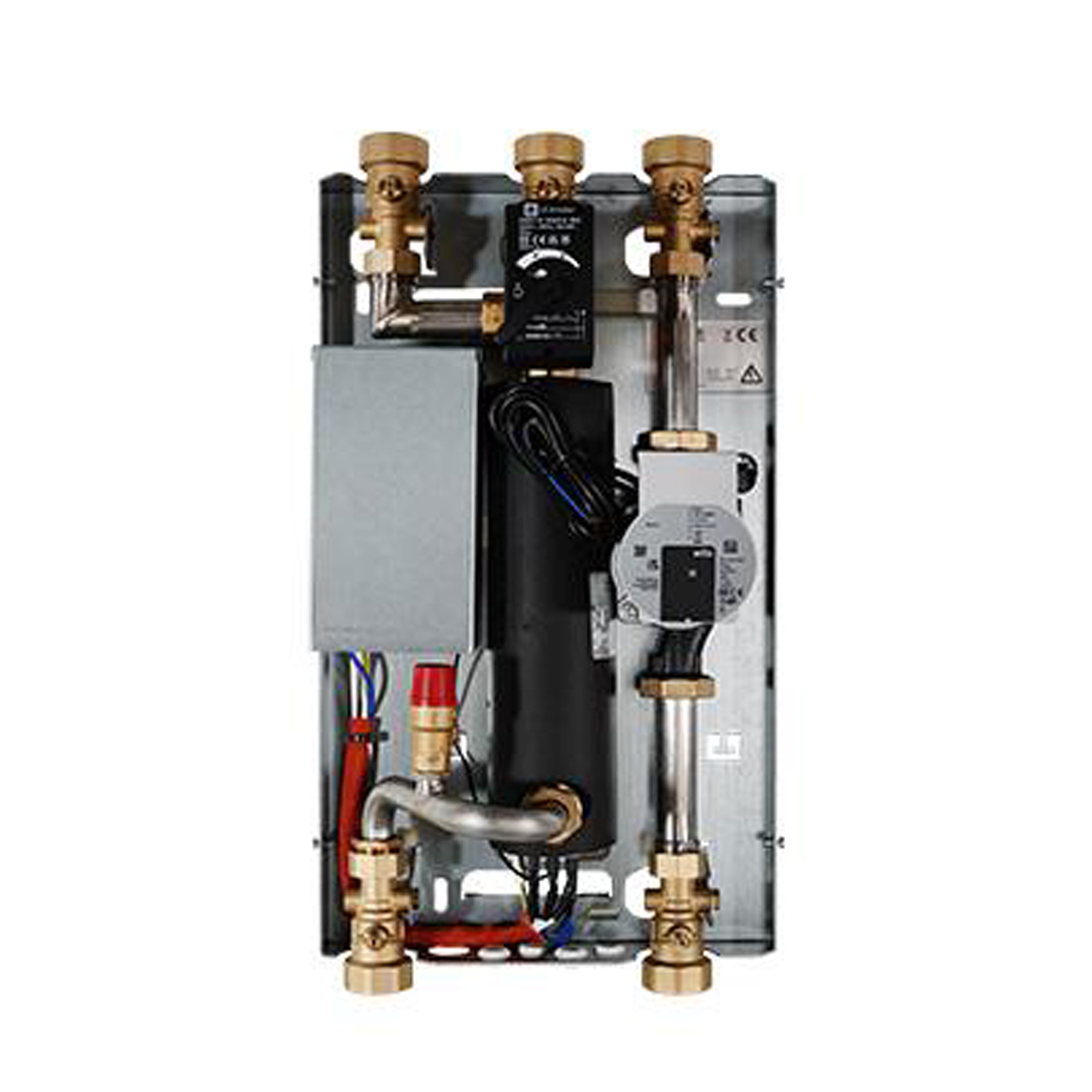 ZEWO Hydraulikstation zur Wandmontage für LAMBDA Wärmepumpen – 8,8 kW Heizstab, Umwälzpumpe, 3-Wege-Umschaltventil, Sicherheitsthermostat, Isolierung