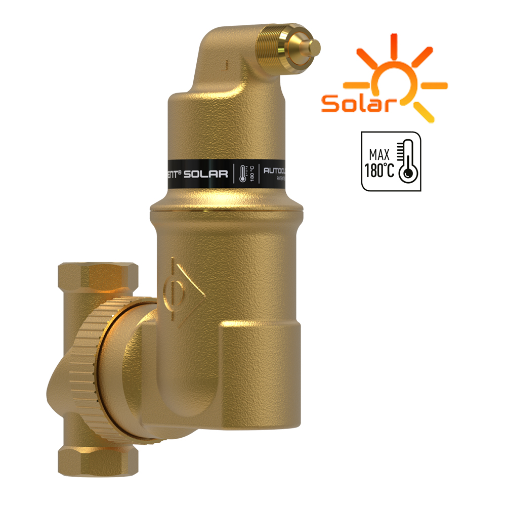 3/4 Zoll AUTOCLOSE-LUFTABSCHEIDER - Universal - SpiroVent Solar bis 180° 3/4 Zoll AUTOCLOSE-LUFTABSCHEIDER - Universal - SpiroVent Solar bis 180°