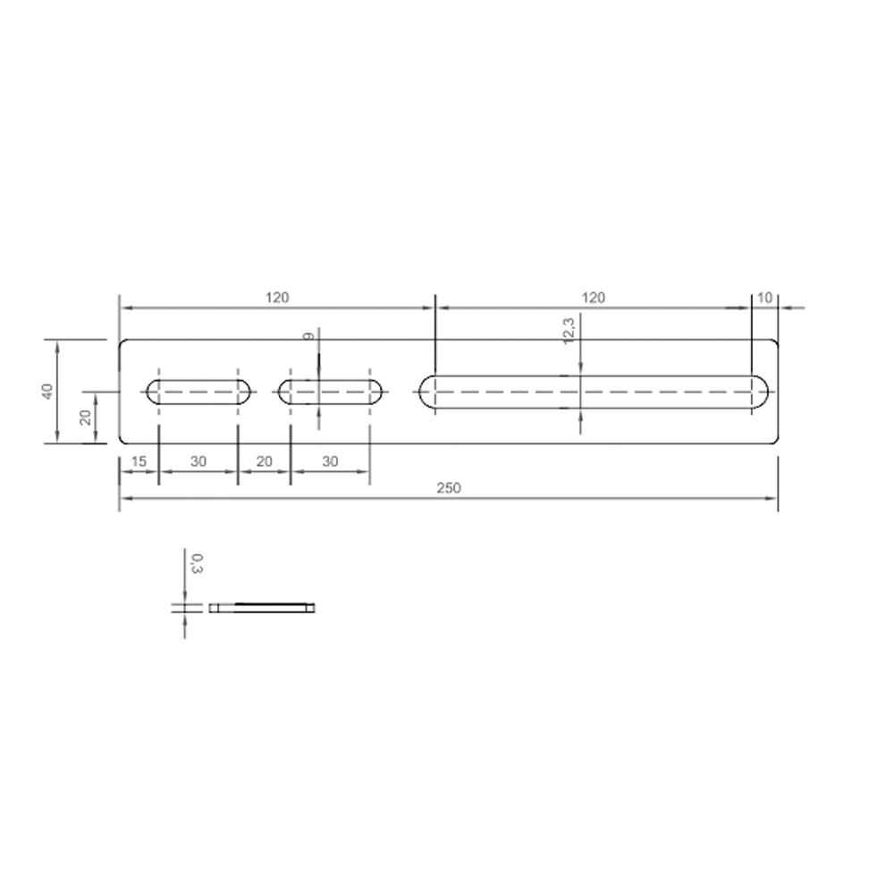 SUNBALLAST 2er-Set NO-FLEX Aluminumplatte Verstärkungselement für große Module - 0% MwSt