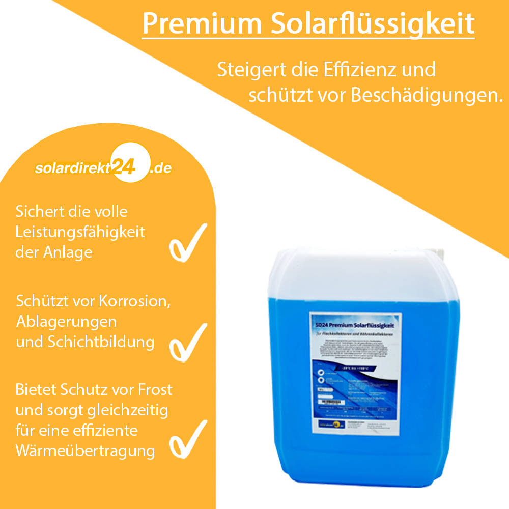 Solarflüssigkeit Frostschutz bis -28°C Wärmeträgermedium Solarliquid Solarflüssigkeit Frostschutz bis -28°C Wärmeträgermedium Solarliquid
