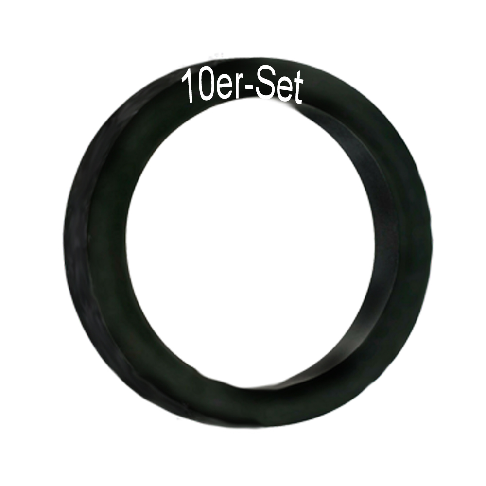 10er-Set Gummidichtung 3/8" bis 1 1/4" bis 100°C EPDM für Panzerschlauch