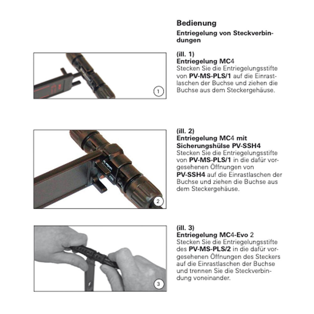 2er-Set MC4-Stecker inkl. PV-Montage Werkzeug Set für Solar Stecker MC4 (Multi-Contact)