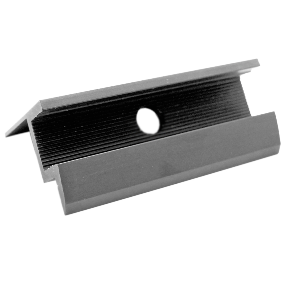 2er-Set Endklemme für 40 mm Module schwarz Solar Photovoltaik Aluminium 0% MwSt.