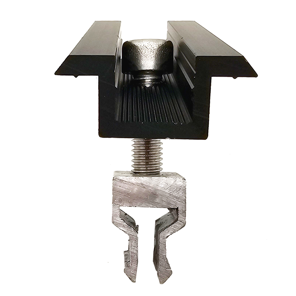 2er-Set Mittelklemme mit WASI-CLIP für 30 mm Solarmodule – Aluminium schwarz – stabile PV-Befestigung, schneller Einbau, integrierter Potenzialausgleich - 0% MwSt 2er-Set Mittelklemme mit WASI-CLIP für 30 mm Solarmodule – Aluminium schwarz – stabile PV-Befestigung, schneller Einbau, integrierter Potenzialausgleich - 0% MwSt