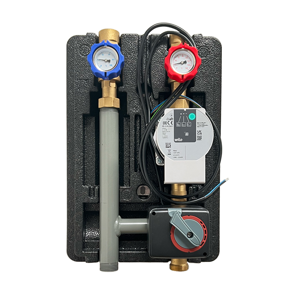 400011716_02 Pumpengruppe Heizkreisset mit Drei-Wege-Mischer und Stellmotor DN25