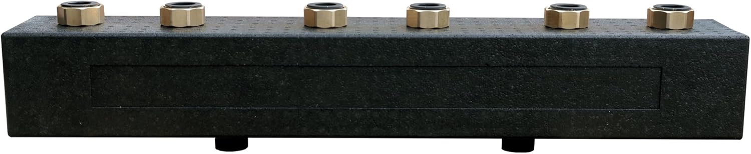 Heizkreisverteiler Verteilerbalken für drei Heizkreissets DN 25 125 mm Heizkreisverteiler Verteilerbalken für drei Heizkreissets DN 25 125 mm