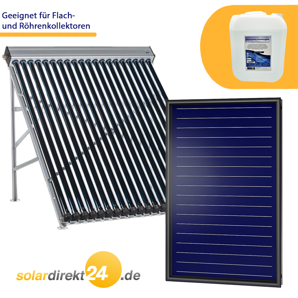 Solarflüssigkeit Wärmeträgermedium Solarliquid bis -28°C Solarflüssigkeit Wärmeträgermedium Solarliquid bis -28°C