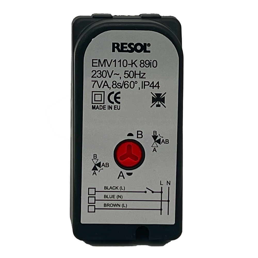 Resol Umschalt-Motorventil VA33 DN20 DN25 DN32 Umschaltmotor 3Wegeventil