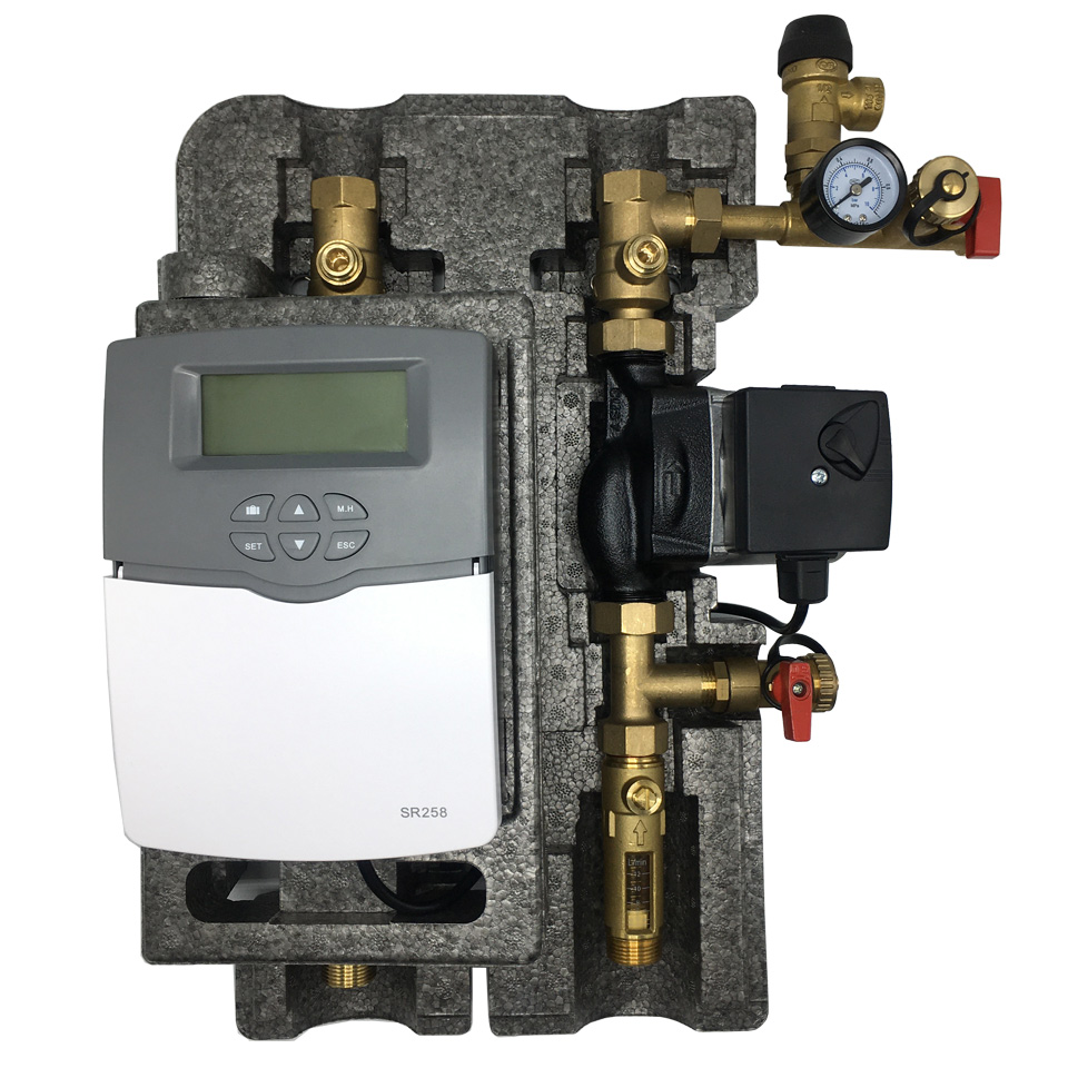 SR21L-f-o Solarstation SR21L – inkl. SR258 Solarsteuerung und Grundfos Solarpumpe