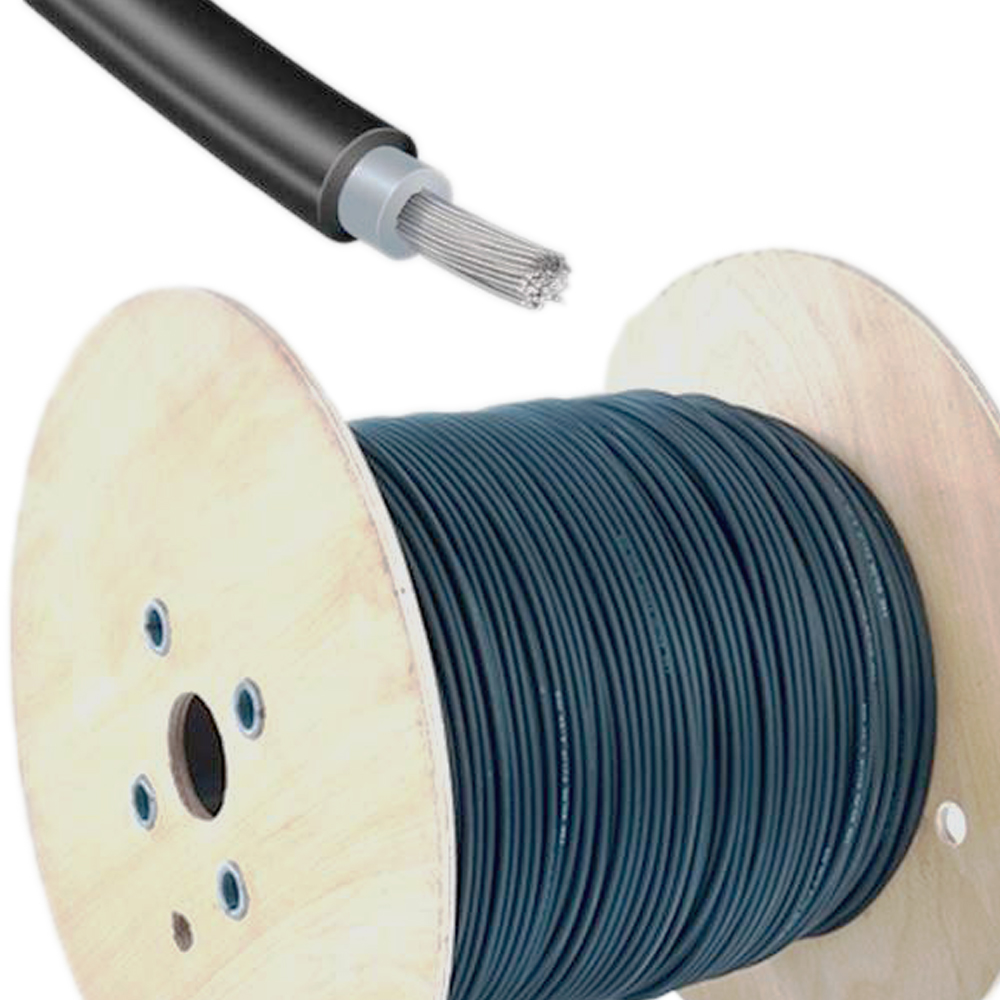 824-01 PV-Solarkabel FlexiSun 1x4mm² schwarz - Meterware