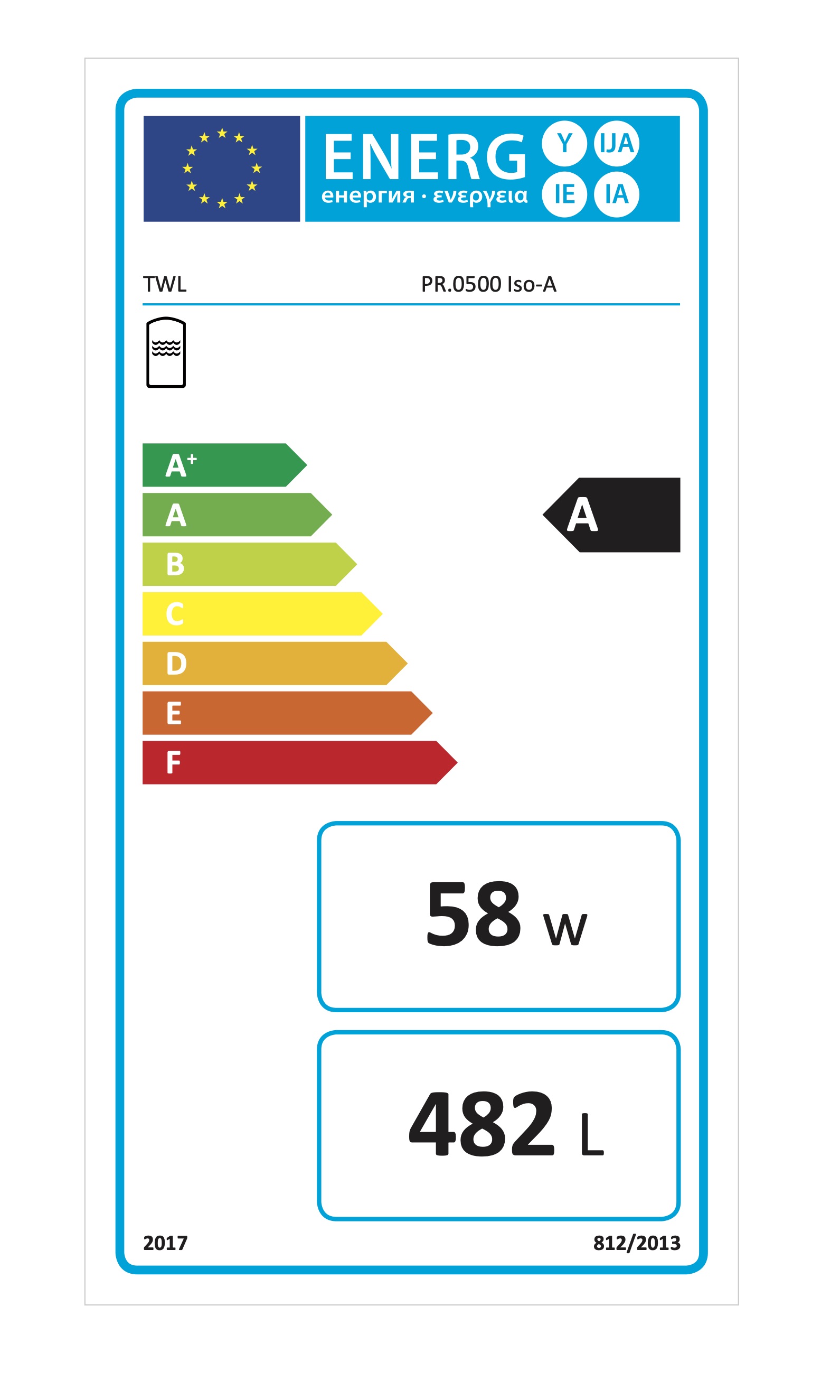 PR-0500-a-label TWL Pufferspeicher PR 500 Liter - ÖkoLine-A Isolierung