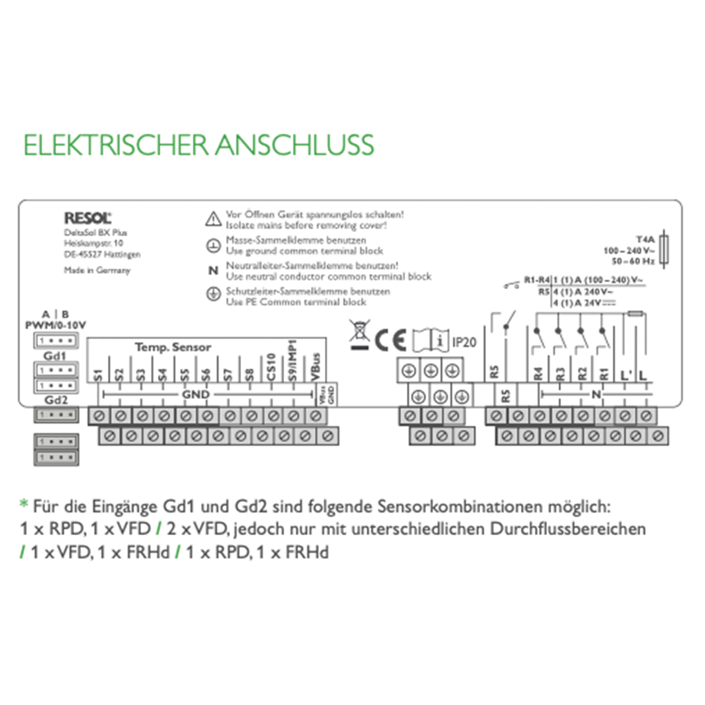 Solarsteuerung Resol DeltaSol BX Plus (ohne Fühler)