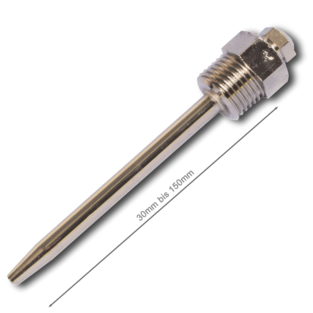 THV-V-01 Resol Tauchhülse TH30V - TH200V Edelstahl Einschraubhülse