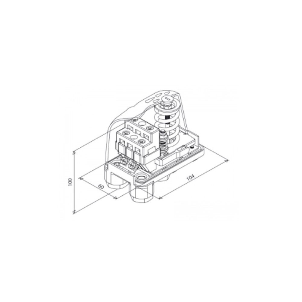 Mechanischer Druckschalter PM/12 Hauswasserwerk Pumpe Strömungswächter