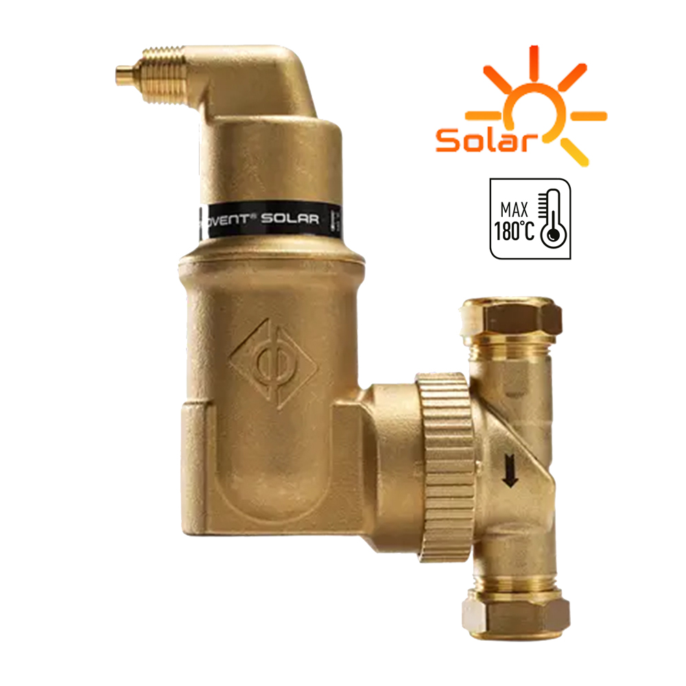 WFBA08-012 1 Zoll AUTOCLOSE-LUFTABSCHEIDER - Universal - SpiroVent Solar bis 180°