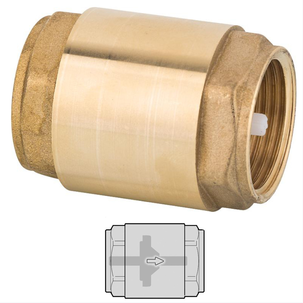 9003101-03 Rückschlagventil 3/8" bis 2" IG Schwerkraftbremse Innengewinde