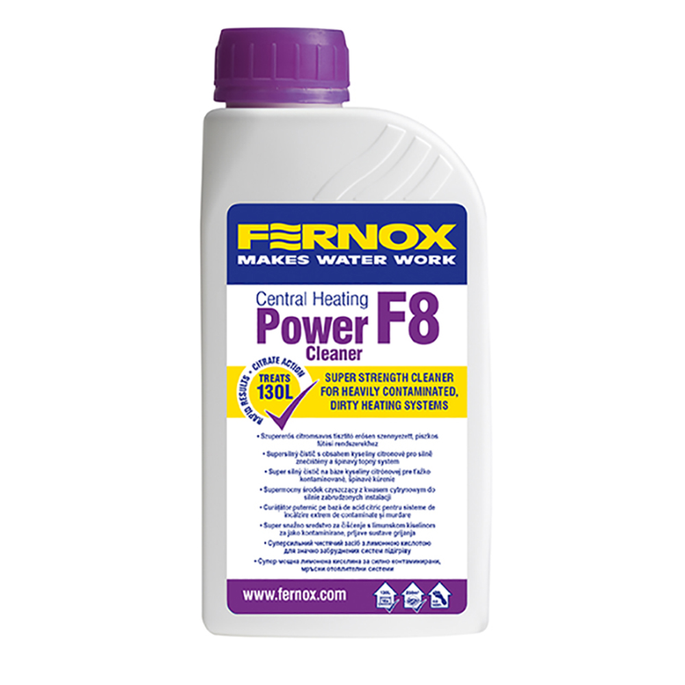 Fernox Power Cleaner F8 Konzentrat 500 ml Hochleistungsreiniger für stark verschmutzte Heizsysteme