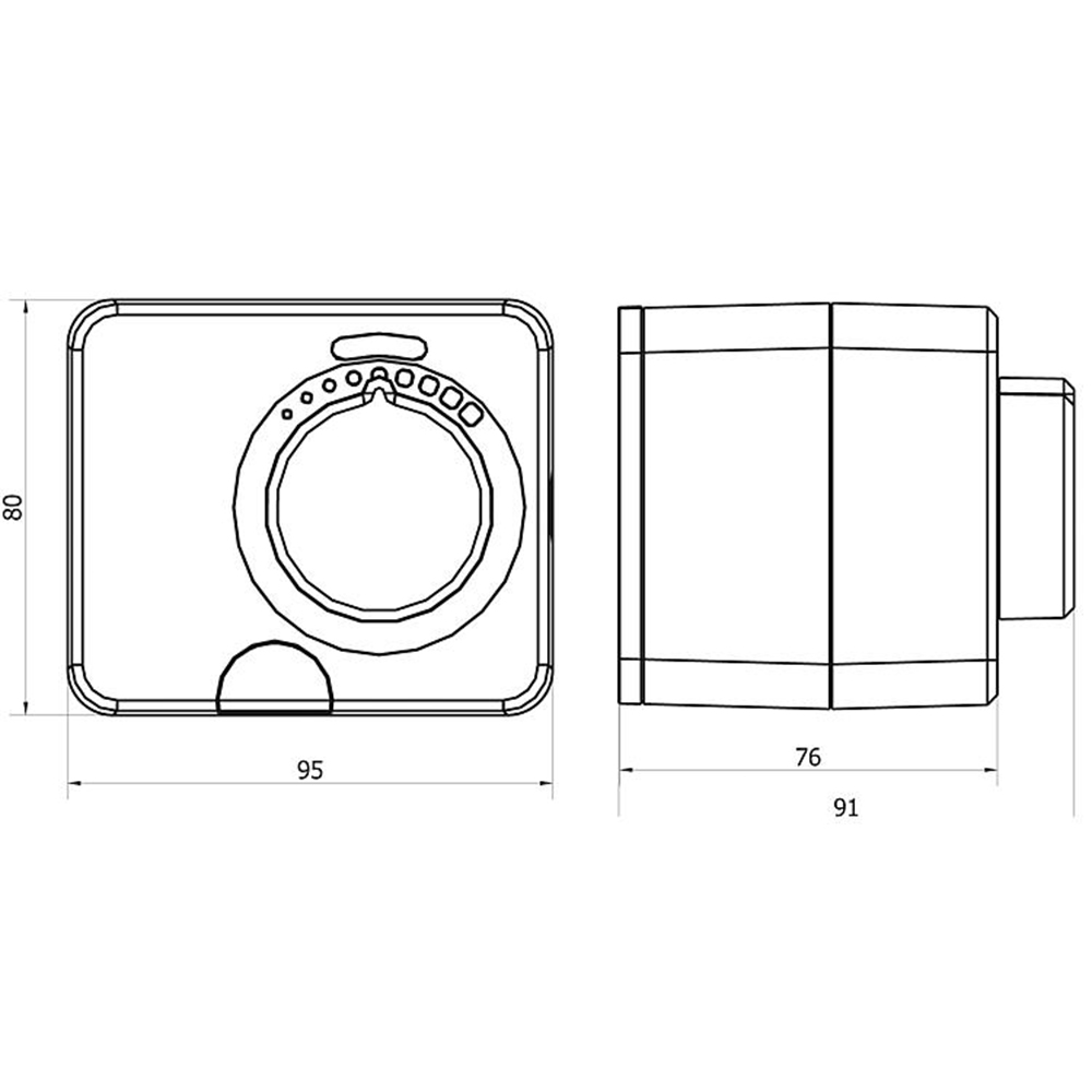 9003179-05 Evenes Stellmotor MM230.10.120 – 10Nm für Mischventile, inkl. Anbausatz