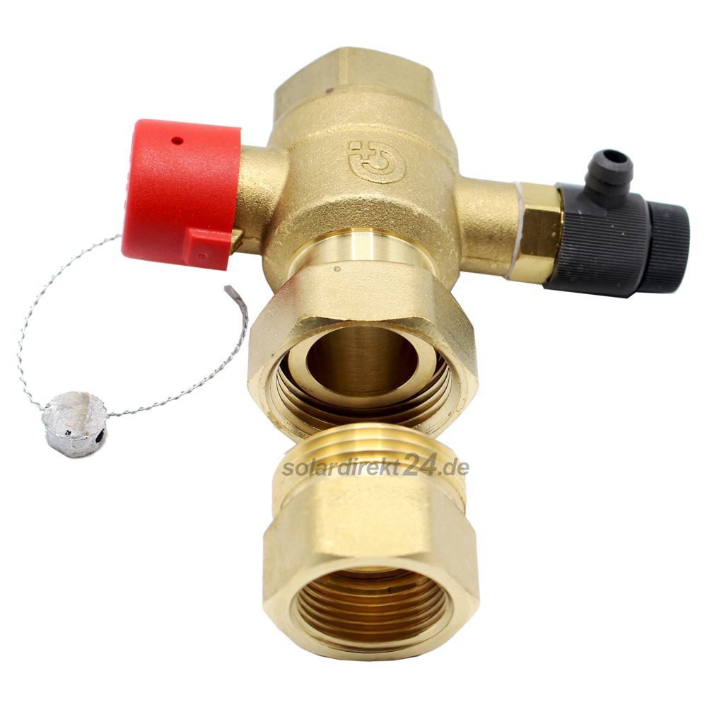 9002020-03 Caleffi Kappenventil 3/4 oder 1 Zoll Absperrventil Entleerungsventil Wartungsventil