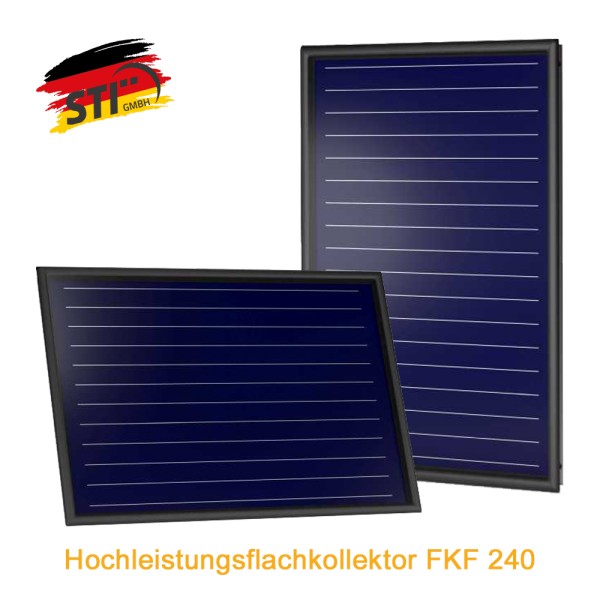 STI Hochleistungs-Flachkollektor FKF 240 Sonnenkollektor Solarthermie-Kollektor